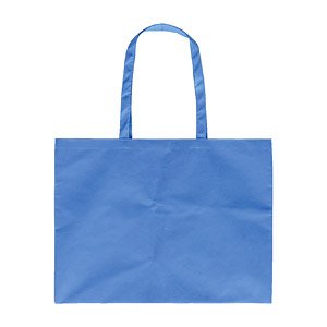 Work Store Back Nonwoven Fabric L With a Gusset Blue (Educational)