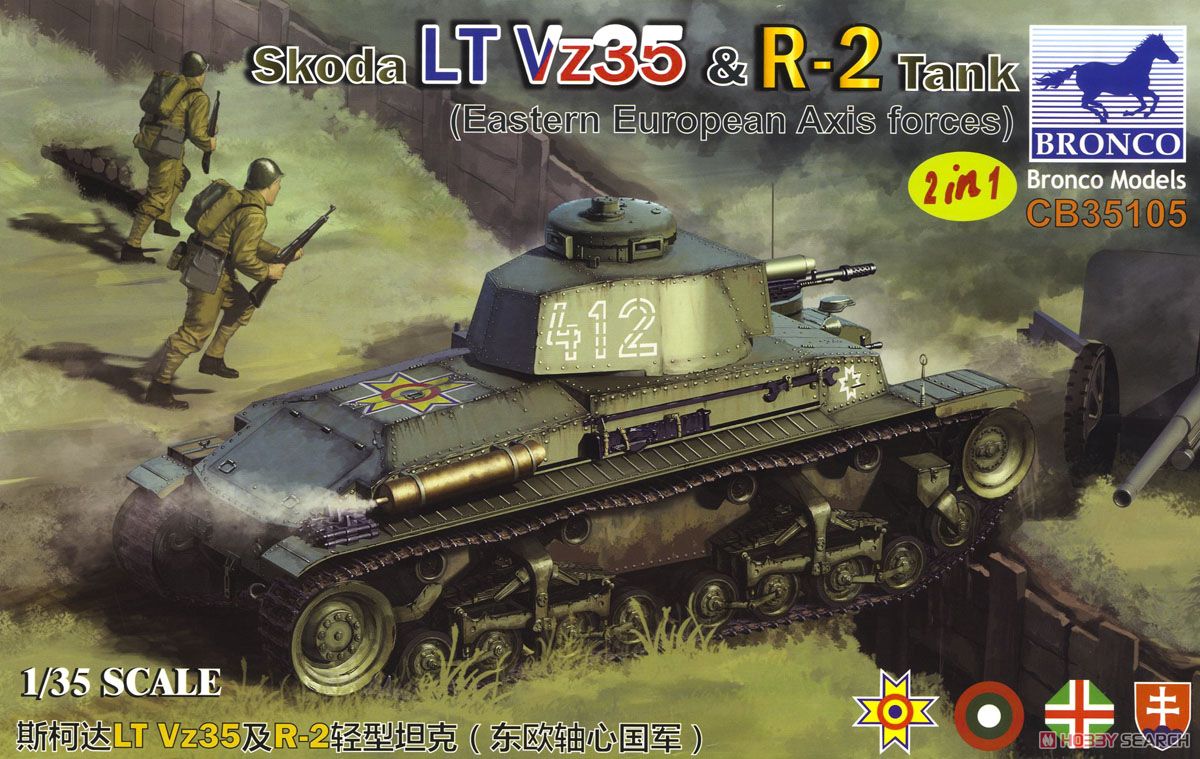 チェコ・シュコダLTVz35軽戦車＆ルーマニア・R2戦車 (2タイプ選択式) (プラモデル) パッケージ1