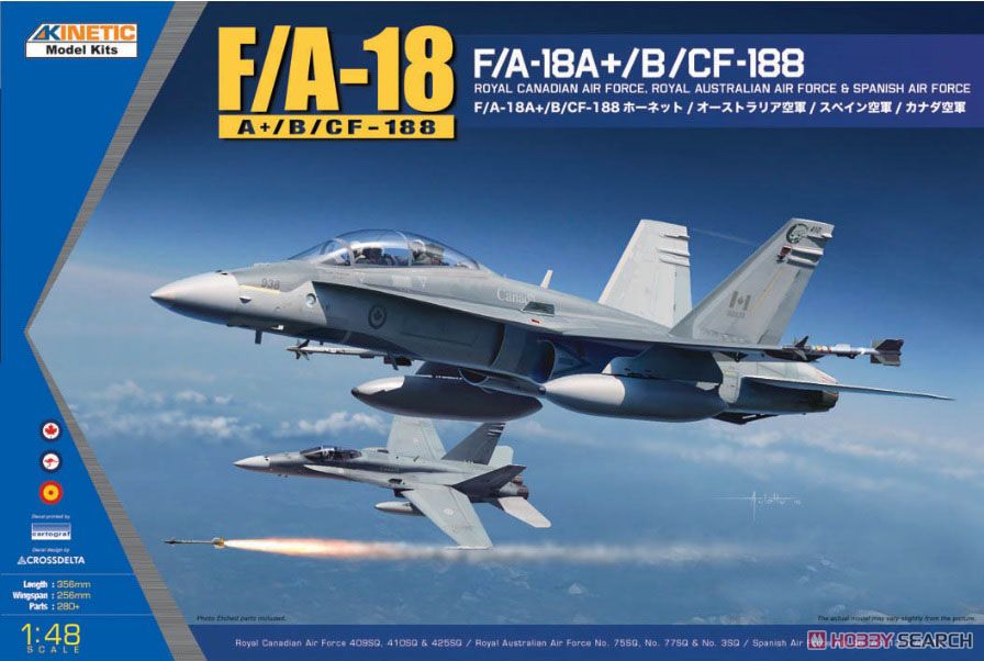 F/A-18A＋/B/CF-188 ホーネット オーストラリア空軍/スペイン空軍/カナダ空軍 (プラモデル) パッケージ1