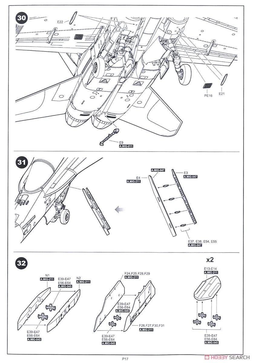 F/A-18A＋/B/CF-188 ホーネット オーストラリア空軍/スペイン空軍/カナダ空軍 (プラモデル) 設計図14