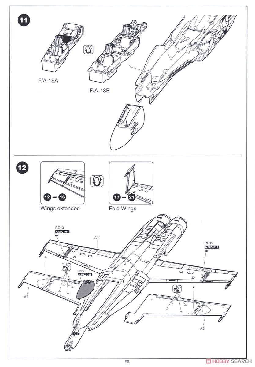 F/A-18A＋/B/CF-188 ホーネット オーストラリア空軍/スペイン空軍/カナダ空軍 (プラモデル) 設計図5