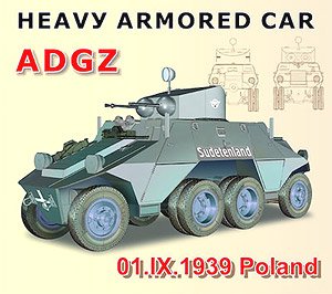 German Austro-Daimler Heavy Armored Car ADGZ (Plastic model)