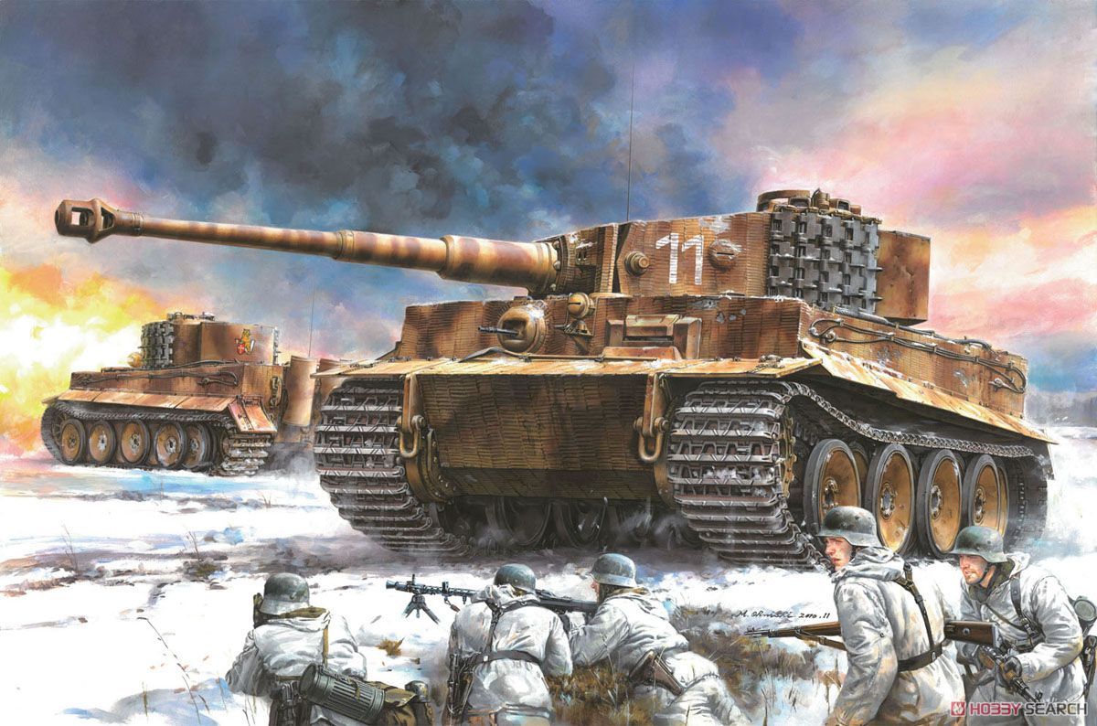 WW.II ドイツ軍 ティーガーI 中期型 第506重戦車大隊 東部戦線1944 w/ツィメリットコーティング (プラモデル) その他の画像1