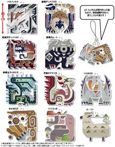 Monster Hunter XX Monster Icon Stained Mascot Collection (Set of 10) (Anime Toy)