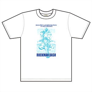 ロックマンDASH メインビジュアル Tシャツ L (キャラクターグッズ)