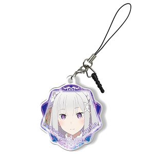 [Re: Life in a Different World from Zero] Acrylic Earphone Jack Accessory Design 01 (Emilia) (Anime Toy)