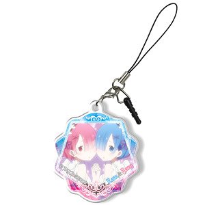 [Re: Life in a Different World from Zero] Acrylic Earphone Jack Accessory Design 05 (Rem&Ram) (Anime Toy)