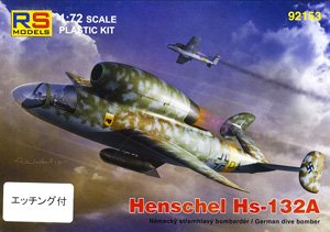 Henschel Hs132A + Photo-Etched Parts Set (Plastic model)