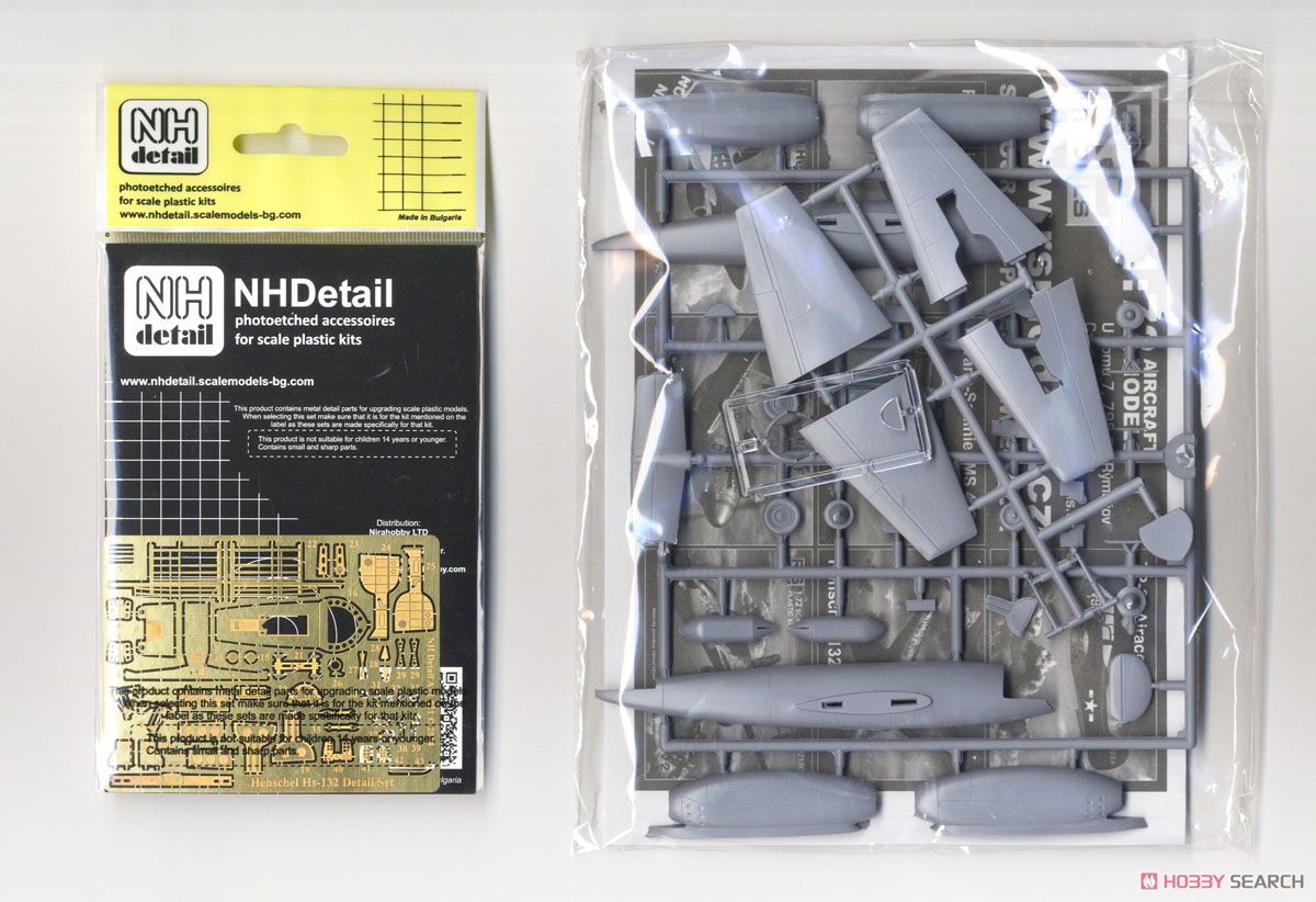 Henschel Hs132A + Photo-Etched Parts Set (Plastic model) Contents1
