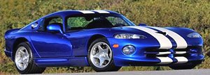 Dodge Viper GTS 1996 (Metallic Blue/White Line) (Diecast Car)
