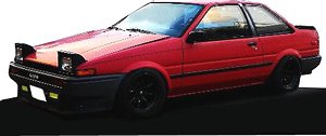 Toyota Sprinter Trueno (AE86) 2Door GTV Red (ミニカー)