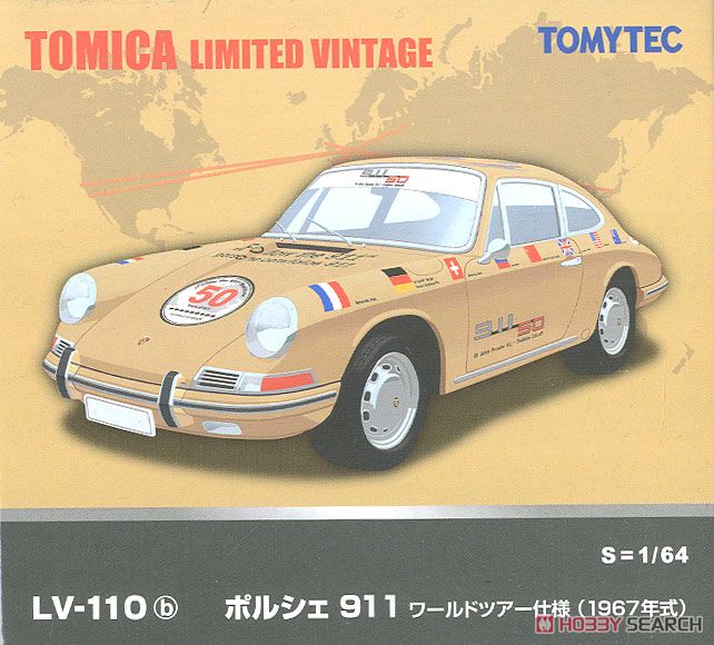 LV-110b Porsche 911 50th Anniversary World Tour (Diecast Car) Package1