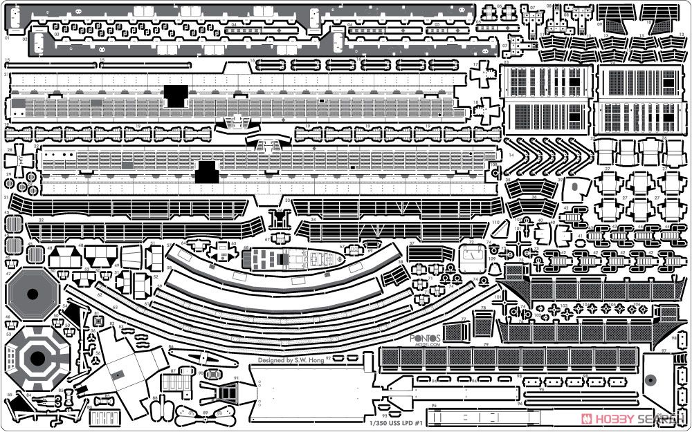 USS サンアントニオ級 LPD ディテールアップセット (トランペッター用) (プラモデル) 商品画像3