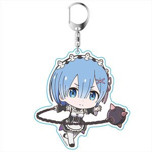Re: Life in a Different World from Zero Petitcolle! Acrylic Key Ring Rem B (Anime Toy)