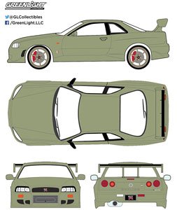 Artisan Collection - 1999 Nissan Skyline GT-R (R34) - Millennium Jade (Diecast Car)