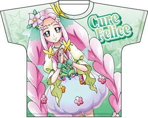 All Pretty Cure Full Color Print T-Shirts [Maho Girls Pretty Cure] Cure Felice L (Anime Toy)