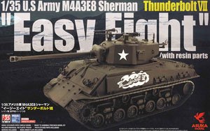 アメリカ中戦車 M4A3E8 シャーマン `イージーエイト` サンダーボルトVII レジン製装甲板パーツつき (プラモデル)