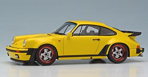 Porsche 930 turbo 1988 スピードイエロー (シルバーホイール/ブロンズリム) (ミニカー)