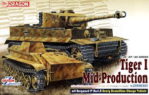 S.Pz.Abt.508, C Company Sd.Kfz.181 Pz.Kpfw.VI Ausf.E Tiger 1 Mid-Production w/Zimmerit (Plastic model)