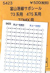 (N) 富山港線 サボシール 73系用・475系用 (TOMIX用) (鉄道模型)