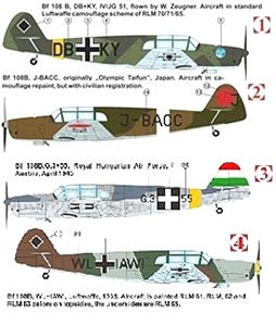 メッサーシュミット Bf108B 「枢軸国仕様」 (プラモデル)