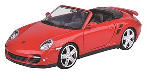 Porsche 911 Turbo Cabriolet Red (Diecast Car)