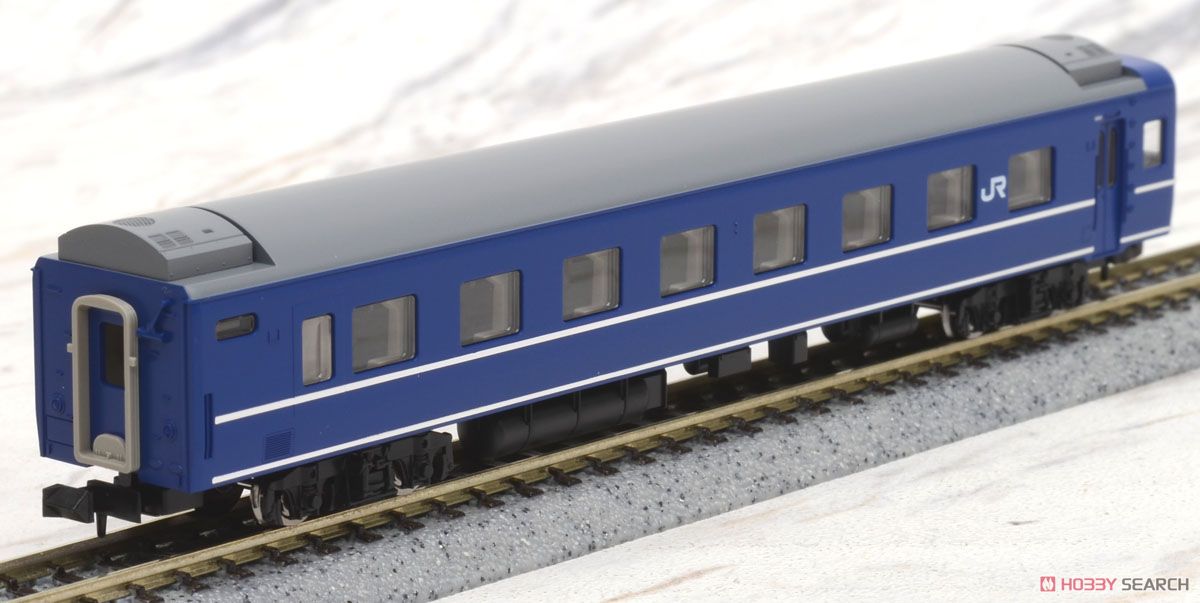 JR客車 オハネフ25-100形 (銀帯・Hゴム黒色) (鉄道模型) 商品画像3