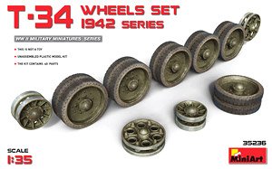 T-34 Wheel Set 1942 Series (Plastic model)