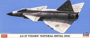 AJ-37 Viggen `Natural Metal 2016` (Plastic model)