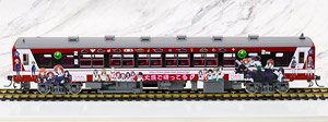 1/80(HO) Kashima Rinkai Railway Type 6000 #6018 (No.2) (Girls und Panzer Wrapping) (with Motor) (Pre-colored Completed) (Model Train)