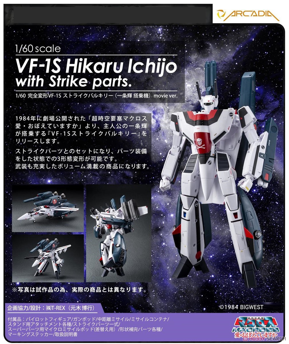 1/60 Perfect Trans VF-1S Hikaru Ichijo with Strike Parts (Completed) Other picture1