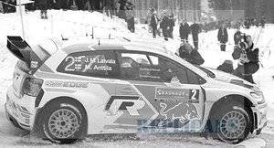 VW Polo R 2014年Rally Sweden #2 J-M.Latvala/M.Anttila (ミニカー)