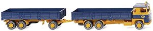 (HO) スカニア 111 フラットベッド 連結トラック `ASG` (鉄道模型)