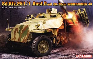 Sd.Kfz.251/1 Ausf.D mit 28/32cm Wurfrahmen 40 (Plastic model)
