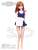 Pied nu Fille / Shion - Navy Swimsuit Ver. (w/Mini Towel) (Body Color / Skin Pink) w/Full Option Set (Fashion Doll) Item picture4