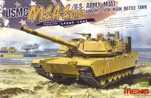 USMC M1A1 AIM/U.S. Army M1A1 Abrams Tusk Main Battle Tank (Plastic model)