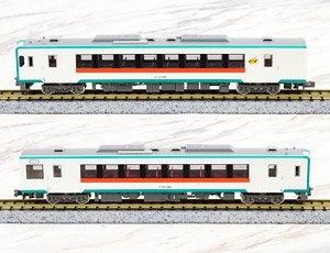 J.R. Type KIHA111/112 (KIHA111-200/KIHA112-200, Rikuu East Line) Additional Two Car Formation Set (without Motor) (Add-on 2-Car Set) (Pre-colored Completed) (Model Train)