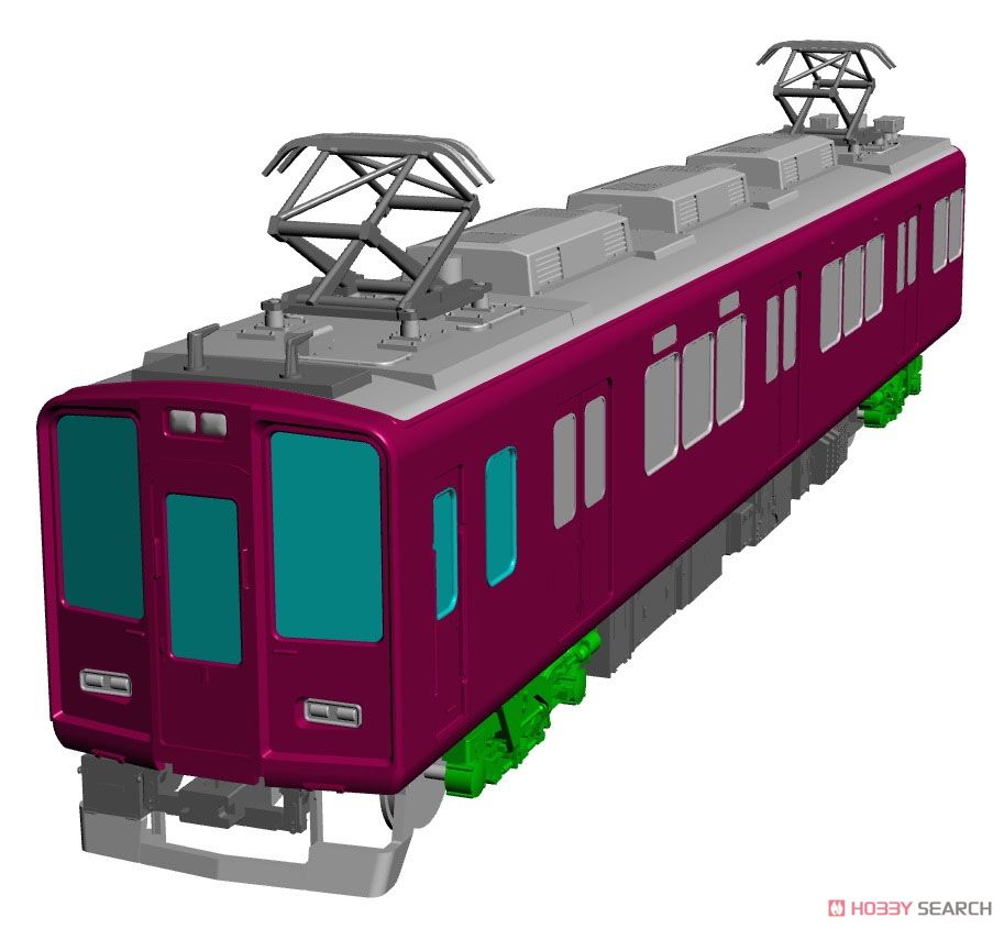 16番(HO) 鉄道ホビダス 阪急 8000系 プラキット [先頭車2輌トータルセット] (先頭・額縁前面) [限定スペシャルセット] (2両・組み立てキット) (鉄道模型) その他の画像1