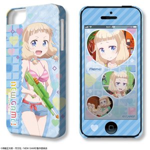 デザジャケット TVアニメ「NEW GAME！」 iPhone 5/5s/SEケース&保護シート デザイン05 (桜ねね/水着ver.) (キャラクターグッズ)