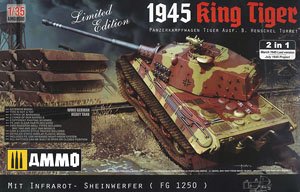 German Heavy Tank Sd.Kfz.182 King Tiger Henschel Turret 1945 2 in 1 Limited Edition (Plastic model)