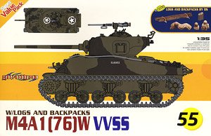 WW.II アメリカ軍 M4A1 (76)W VVSS シャーマン (プラモデル)