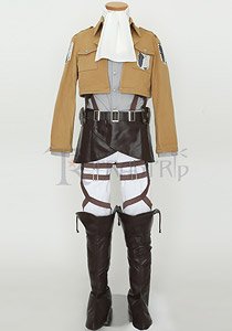 Trantrip Attack on Titan Survey Corps Costume Set Levi ver. Unisex S (Anime Toy)