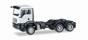 (HO) MAN TGS M all-wheel リジットトラクター ホワイト (鉄道模型)
