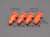 シリコーンゴム型用 ホールド＆ガイドダボピン (M) オレンジ (16個入) (素材) その他の画像1