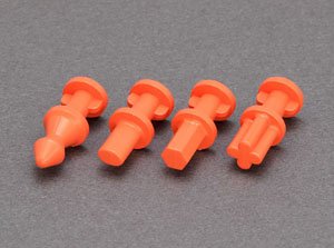 Hold & Guide Dowel Pin (S) Orange for Silicon Gom Mold (16 Pieces) (Material)