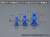 シリコーンゴム型用 ホールド＆ガイドダボピン (L) ブルー (16個入) (素材) その他の画像2