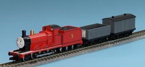 James Train Set (`Thomas the Tank Engine` Series) (3-Car Set) (Model Train)