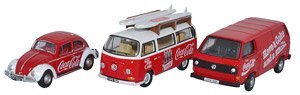 (OO) VW Set Coca Cola (3 Cars Set) (Model Train)