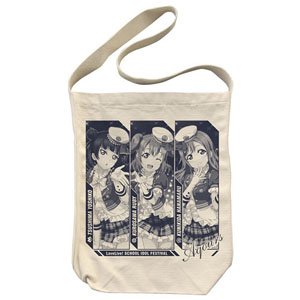 Love Live! Sunshine!! Yoshiko/Hanamaru/Ruby Shoulder Tote Bag Natural (Anime Toy)
