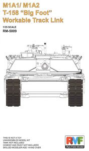 M1A1/M1A2用 T-158 ビッグフット 可動式履帯セット (プラモデル)